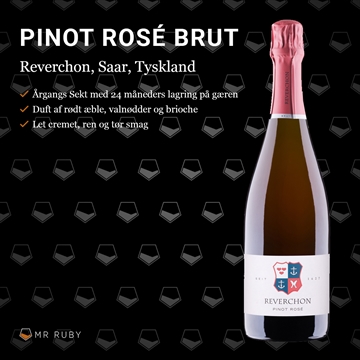 2019 Pinot Rosé Brut, Weingut Reverchon, Saar, Tyskland 